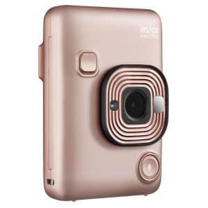 FUJI INSTAX MINI LIPLAY BLUSH GOLD FILM AND CASE BUNLDE