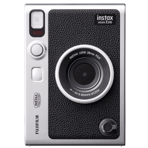 FUJI INSTAX MINI EVO BLACK FILM AND CASE BUNDLE