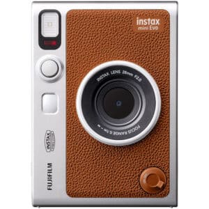 FUJI INSTAX MINI EVO BROWN FILM AND CASE BUNDLE