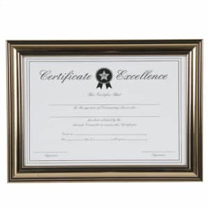 A4 CERTIFICATE FRAME COPPER