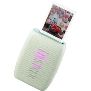 FUJI INSTAX MINI LINK 3 GREEN FILM AND CASE BUNDLE