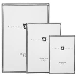 PHOTO FRAME SILVER - IRON NICKEL PLATED 4 X 6" / 10 X 15CM