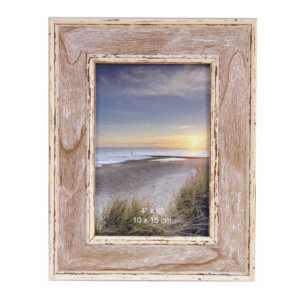 PHOTO FRAME 4 X 6" WASHED BROWN