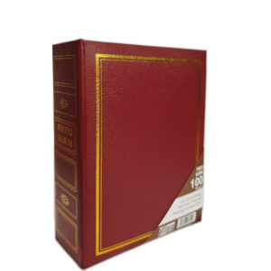 Vintage Photo Album Burgundy - 100 Pockets
