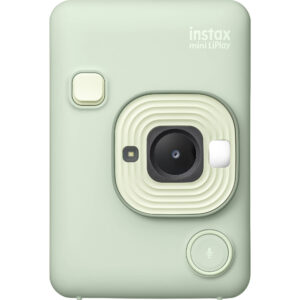FUJI INSTAX MINI LIPLAY GREEN FILM AND CASE BUNDLE