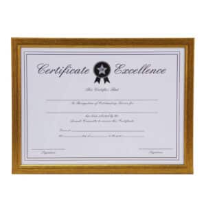 A4 CERTIFICATE FRAME ANTIQUE SILVER GOLD