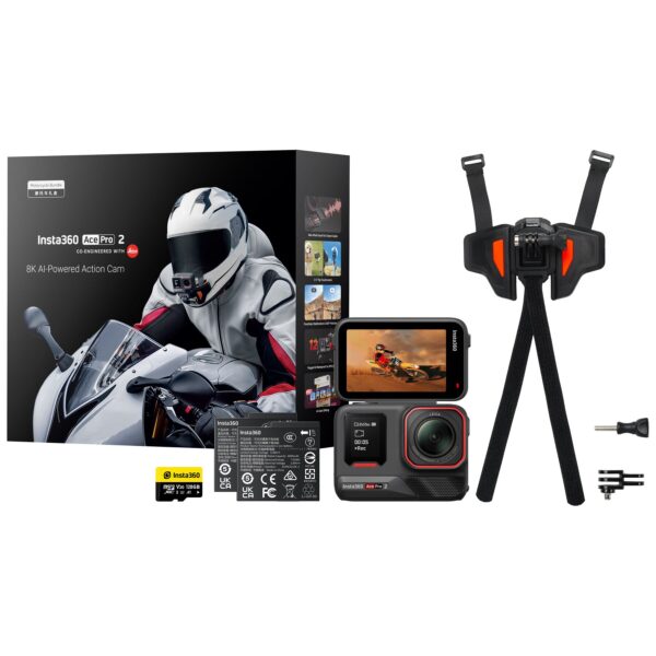 Insta360 Ace Pro 2 Motorcycle Camera Bundle