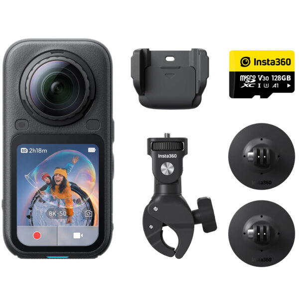 Insta360 - X6 8K - 360 Action Camera - MOTORYCYCLE BUNDLE